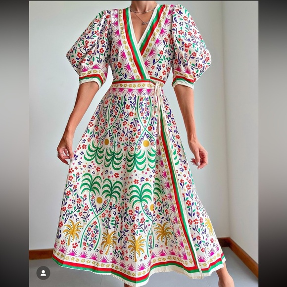 FARM Rio Summer Afternoon Dress Size S - Picture 2 of 10